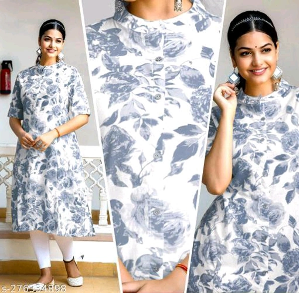 Women Cotton Slub Printed Straight KurtiName: Women Cotton Slub Printed Straight KurtiFabric: Cotton SlubSleeve Length: Three-Quarter SleevesPattern: PrintedCombo of: SingleSizes:S, M, L, XL, XXL, XXXL, 4XLBust Size- ,S-36, M-38, L-40,XL-42, XXL-44,3XL-46, 4XL-48,West Size-,S-34, M-36, L-38, XL-40, XXL-42, 3XL-44, 4XL-46length size-46                                                