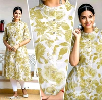 Women Cotton Slub Printed Straight KurtiName: Women Cotton Slub Printed Straight KurtiFabric: Cotton SlubSleeve Length: Three-Quarter SleevesPattern: PrintedCombo of: SingleSizes:S, M, L, XL, XXL, XXXL, 4XLBust Size- ,S-36, M-38, L-40,XL-42, XXL-44,3XL-46, 4XL-48,West Size-,S-34, M-36, L-38, XL-40, XXL-42, 3XL-44, 4XL-46length size-46                                                
