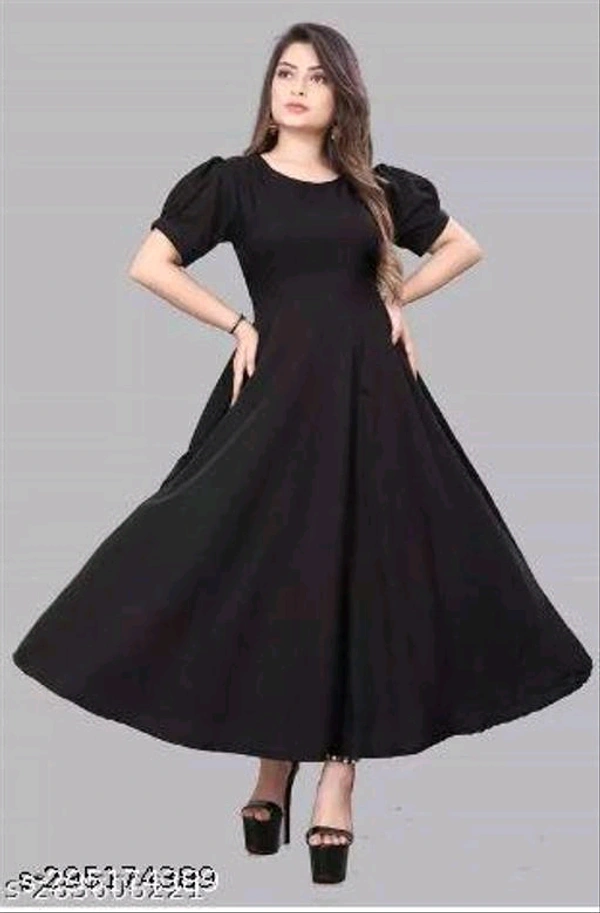 Trendy ANARKALIFabric: CrepeSleeve Length: Three-Quarter SleevesPattern: PrintedCombo of: SingleSizes:XS, S, M, L, XL, XXL, XXXLCountry of Origin: India