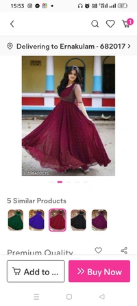 Premium Quality Georgette Fabric Gown With Beautiful Jacket In Super Embroidery WorkName: Premium Quality Georgette Fabric Gown With Beautiful Jacket In Super Embroidery WorkFabric: GeorgetteSleeve Length: Three-Quarter SleevesPattern: PrintedCombo of: SingleSizes:S (Bust Size: 36 in) M (Bust Size: 38 in) L (Bust Size: 40 in) XL (Bust Size: 42 in) XXL (Bust Size: 44 in) Heavy Embro