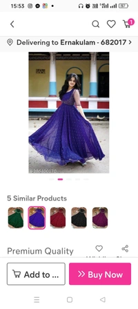Premium Quality Georgette Fabric Gown With Beautiful Jacket In Super Embroidery WorkName: Premium Quality Georgette Fabric Gown With Beautiful Jacket In Super Embroidery WorkFabric: GeorgetteSleeve Length: Three-Quarter SleevesPattern: PrintedCombo of: SingleSizes:S (Bust Size: 36 in) M (Bust Size: 38 in) L (Bust Size: 40 in) XL (Bust Size: 42 in) XXL (Bust Size: 44 in) Heavy Embro