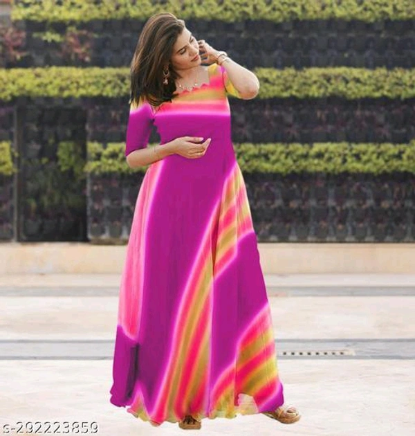 New Trendy FLAMINGO  Fabric: GeorgetteSleeve Length: Three-Quarter SleevesPattern: Dyed/ WashedSizes:M (Bust Size: 38 in) L (Bust Size: 40 in) XL (Bust Size: 42 in) XXL (Bust Size: 44 in) Country of Origin: India