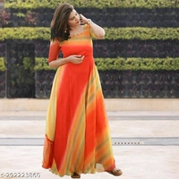 New Trendy FLAMINGO  Fabric: GeorgetteSleeve Length: Three-Quarter SleevesPattern: Dyed/ WashedSizes:M (Bust Size: 38 in) L (Bust Size: 40 in) XL (Bust Size: 42 in) XXL (Bust Size: 44 in) Country of Origin: India