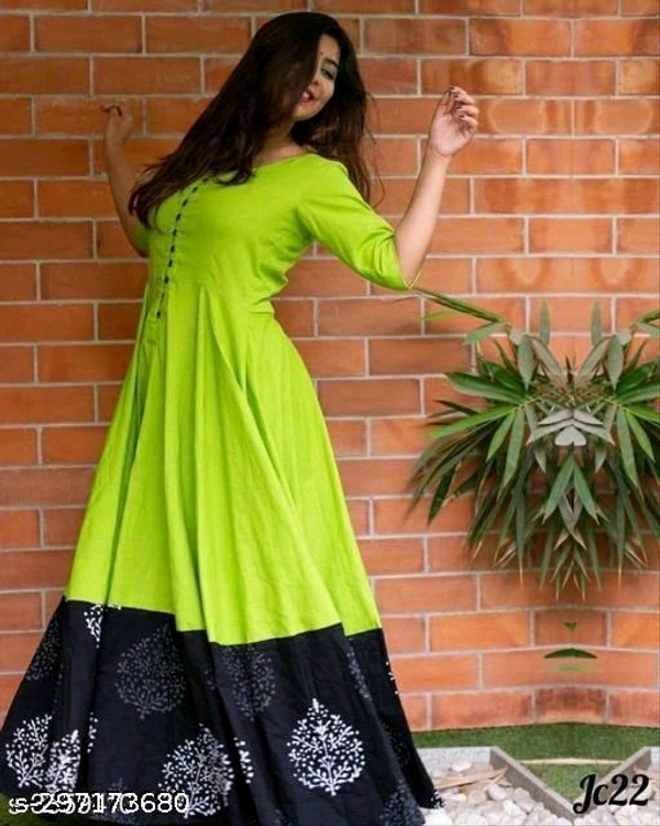 Trendy Fabric: Cotton BlendSleeve Length: Three-Quarter SleevesPattern: PrintedCombo of: SingleSizes:M (Bust Size: 38 in, Size Length: 56 in) L (Bust Size: 40 in, Size Length: 56 in) XL (Bust Size: 42 in, Size Length: 56 in) XXL (Bust Size: 44 in, Size Length: 56 in) XXXL (Bust Size: 46 in, Size Length: 56 in) 4XL (Bust Size: 48 in, Size Length: 56 Country Of India 