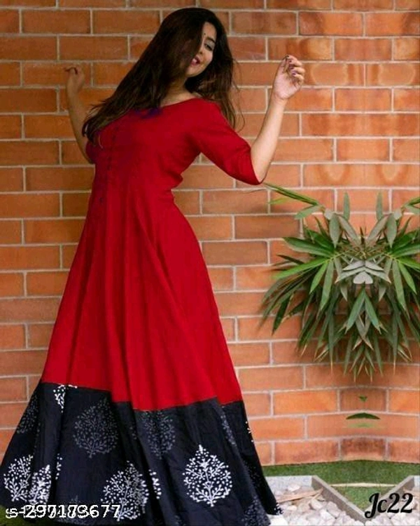 Trendy Fabric: Cotton BlendSleeve Length: Three-Quarter SleevesPattern: PrintedCombo of: SingleSizes:M (Bust Size: 38 in, Size Length: 56 in) L (Bust Size: 40 in, Size Length: 56 in) XL (Bust Size: 42 in, Size Length: 56 in) XXL (Bust Size: 44 in, Size Length: 56 in) XXXL (Bust Size: 46 in, Size Length: 56 in) 4XL (Bust Size: 48 in, Size Length: 56 Country Of India 