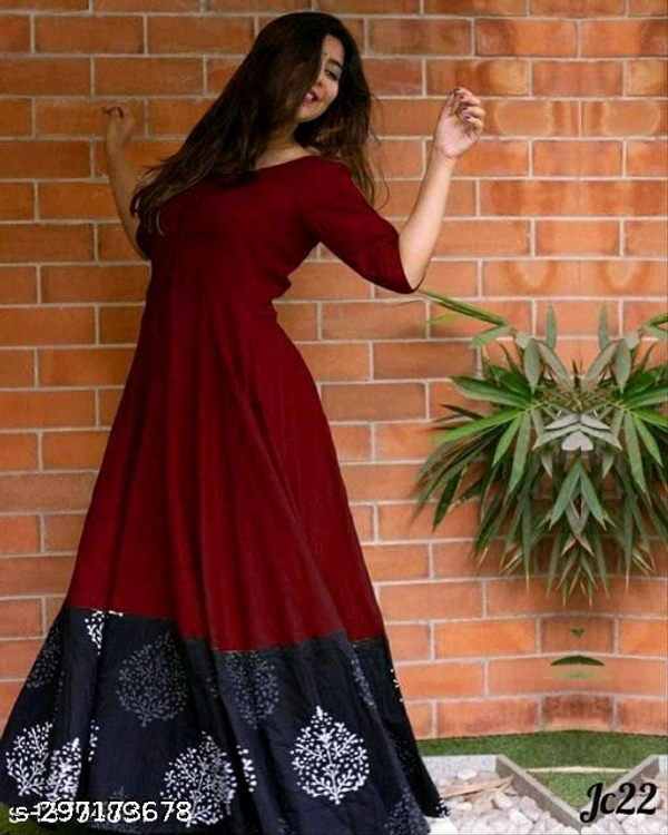 Trendy Fabric: Cotton BlendSleeve Length: Three-Quarter SleevesPattern: PrintedCombo of: SingleSizes:M (Bust Size: 38 in, Size Length: 56 in) L (Bust Size: 40 in, Size Length: 56 in) XL (Bust Size: 42 in, Size Length: 56 in) XXL (Bust Size: 44 in, Size Length: 56 in) XXXL (Bust Size: 46 in, Size Length: 56 in) 4XL (Bust Size: 48 in, Size Length: 56 Country Of India 