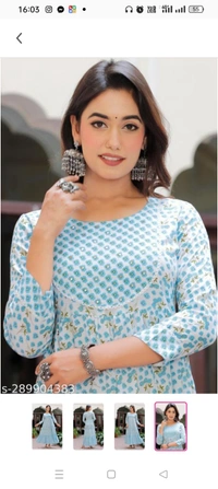  PRINTED EMROIDERY GOWN FOR WOMAN FASHION Name: RAYON WOMAN PRINTED EMROIDERY GOWN FOR WOMAN FASHION Fabric: RayonSleeve Length: Three-Quarter SleevesPattern: PrintedCombo of: SingleSizes:M (Bust Size: 38 in, Size Length: 52 in) L (Bust Size: 40 in, Size Length: 52 in) XL (Bust Size: 42 in, Size Length: 52 in) XXL (Bust Size: 44 in, Size Length: 52 in) Country of Origin: I