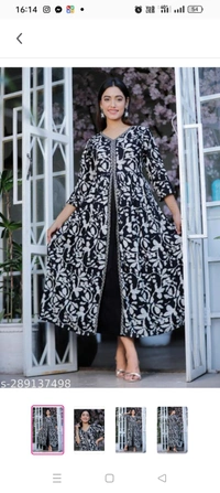 Graceful KurtisFabric: RayonSleeve Length: Three-Quarter SleevesPattern: PrintedCombo of: SingleSizes:M, L, XL, XXL, XXXLCountry of Origin: India