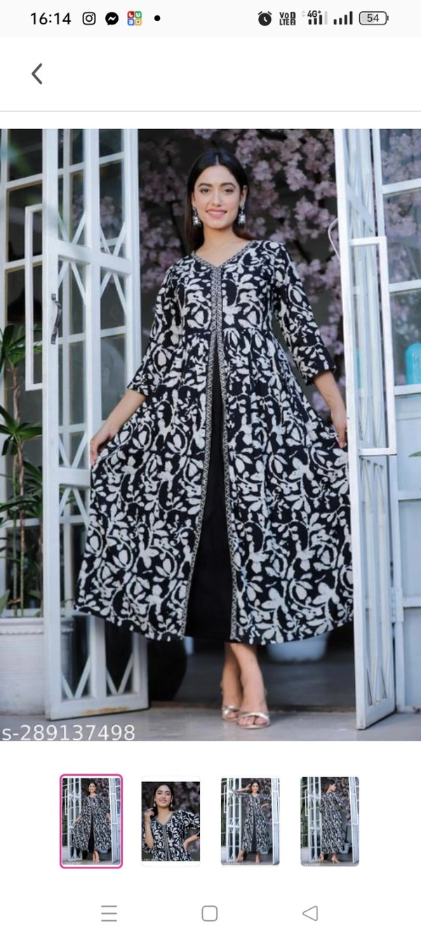 Graceful KurtisFabric: RayonSleeve Length: Three-Quarter SleevesPattern: PrintedCombo of: SingleSizes:M, L, XL, XXL, XXXLCountry of Origin: India