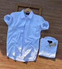 *Brand - Burberry**Full Sleeves Plain shirts**3 Ultimate COLOURS**NEXT TO ORIGINAL Showroom Artical**Havy Quality**100% Original Soft Cotton Fabric**Take for Personal use**BRANDED BUTTONS* SIZE *M L XL*             *38:40:42*  Free Ship/-* *Full Stock*