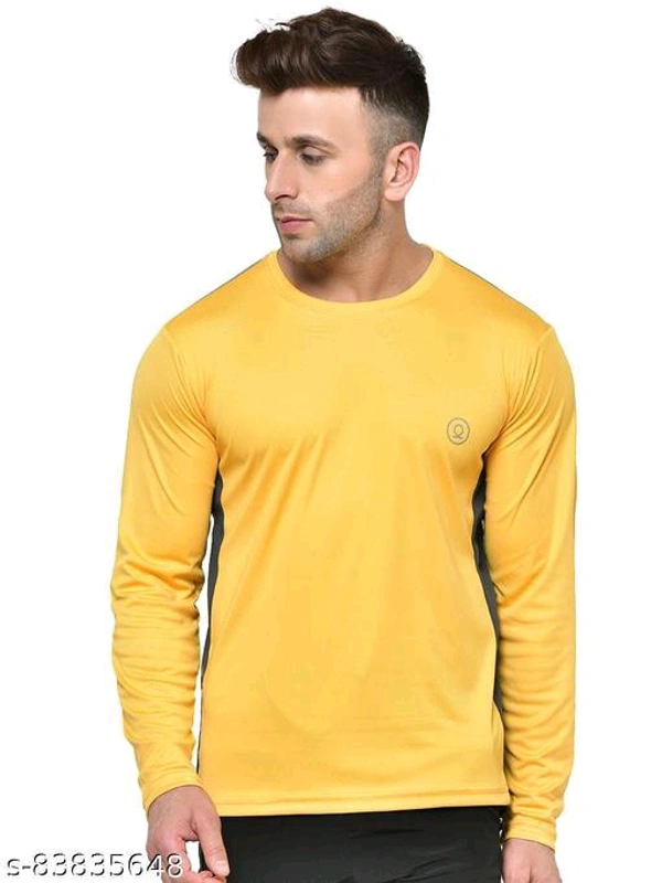 CHKOKKO Men's Regular Fit Full Sleeves Gym T-Shirt Name: CHKOKKO Men's Regular Fit Full Sleeves Gym T-Shirt Fabric: PolyesterPattern: SolidSleeve Length: Long SleevesNet Quantity (N): 1This sportswear is an actual combination of ease and composure with double stitching at borders. It is fabricated with 100% Polyester which gives allowance to wear in every season. The one who wears 