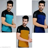 High Demand Fashionista Men Tshirts*Fabric: PolyesterSleeve Length: Short SleevesPattern: ColorblockedNet Quantity (N): Product DependentSizes:S (Chest Size: 36 in, Length Size: 25 in) M (Chest Size: 38 in, Length Size: 26 in) L (Chest Size: 40 in, Length Size: 27 in) XL (Chest Size: 42 in, Length Size: 28 in) Dispatch: 2