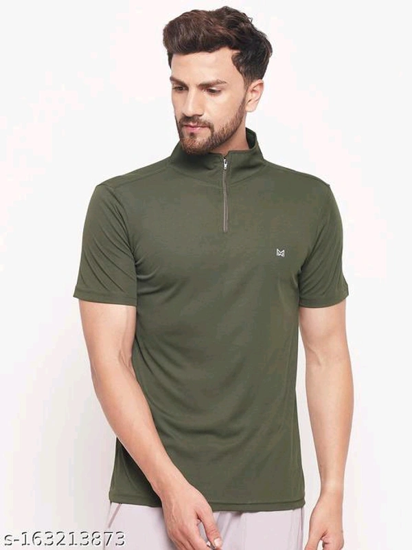 White Moon Men's Dry Fit Multipurpose Sports Black T-shirt PoloName: White Moon Men's Dry Fit Multipurpose Sports Black T-shirt PoloFabric: PolyesterPattern: Self-DesignSleeve Length: Short SleevesNet Quantity (N): 1White Moon Men's Dry Fit Sports T-shirt for gym look. It is Comfortable and gives you perfect look. The T-shirts are Breathable, Comfortable and Skin Friendly. Used for