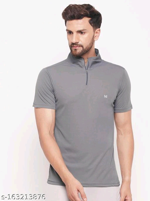 White Moon Men's Dry Fit Multipurpose Sports Black T-shirt PoloName: White Moon Men's Dry Fit Multipurpose Sports Black T-shirt PoloFabric: PolyesterPattern: Self-DesignSleeve Length: Short SleevesNet Quantity (N): 1White Moon Men's Dry Fit Sports T-shirt for gym look. It is Comfortable and gives you perfect look. The T-shirts are Breathable, Comfortable and Skin Friendly. Used for