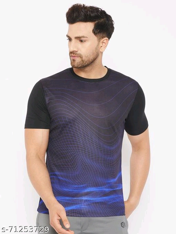 Austiex Men's  Active T-ShirtName: Austiex Men's  Active T-ShirtFabric: PolyesterPattern: PrintedSleeve Length: Short SleevesNet Quantity (N): 1Austiex Men's Graphic Print Round Neck Active T-ShirtSizes: S (Chest Size: 38 in, Length Size: 27 in) M (Chest Size: 40 in, Length Size: 28 in) L (Chest Size: 42 in, Length Size: 29 in) XL (Chest Size: 44 in, Length Size: 30 in) XXL (Chest 