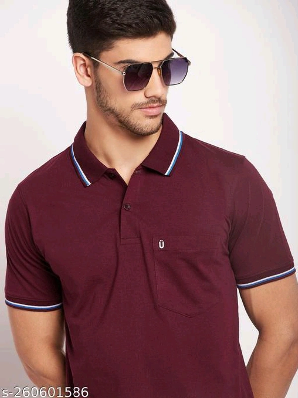 High Quality Fashionable Men Tshirts*Fabric: Cotton BlendSleeve Length: Short SleevesPattern: SolidNet Quantity (N): 1Sizes:M (Chest Size: 40 in, Length Size: 26.5 in) L (Chest Size: 42 in, Length Size: 27.5 in) XL (Chest Size: 44 in, Length Size: 28.5 in) XXL (Chest Size: 46 in, Length Size: 29.5 in) Dispatch: 1 Day*Proof 