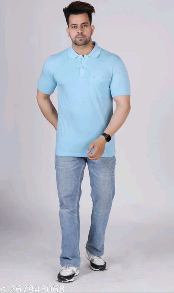 High Demand Modern Men Tshirts*Fabric: Cotton BlendSleeve Length: Short SleevesPattern: SolidNet Quantity (N): 1Sizes:L (Chest Size: 20 in, Length Size: 28 in) XL (Chest Size: 21 in, Length Size: 29 in) XXL (Chest Size: 22 in, Length Size: 30 in) XXXL (Chest Size: 23 in, Length Size: 31 in) 4XL (Chest Size: 24 in, Length 