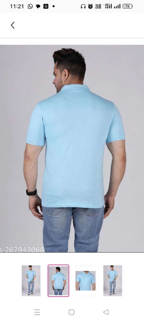 High Demand Modern Men Tshirts*Fabric: Cotton BlendSleeve Length: Short SleevesPattern: SolidNet Quantity (N): 1Sizes:L (Chest Size: 20 in, Length Size: 28 in) XL (Chest Size: 21 in, Length Size: 29 in) XXL (Chest Size: 22 in, Length Size: 30 in) XXXL (Chest Size: 23 in, Length Size: 31 in) 4XL (Chest Size: 24 in, Length 