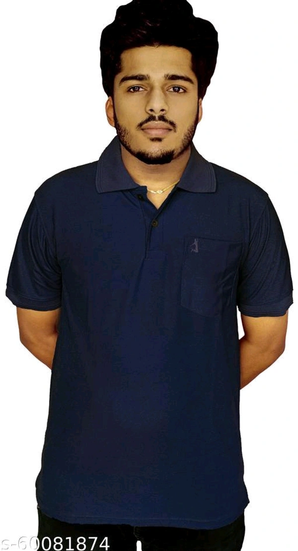 High Demand Mens Plain Cotton Polo Tshirts with pocket and collarName: Mens Plain Cotton Polo Tshirts with pocket and collarFabric: Cotton BlendSleeve Length: Short SleevesPattern: SolidNet Quantity (N): 1Sizes:XL (Chest Size: 42 in, Length Size: 28 in) XXL (Chest Size: 46 in, Length Size: 29 in) Country of Origin: India