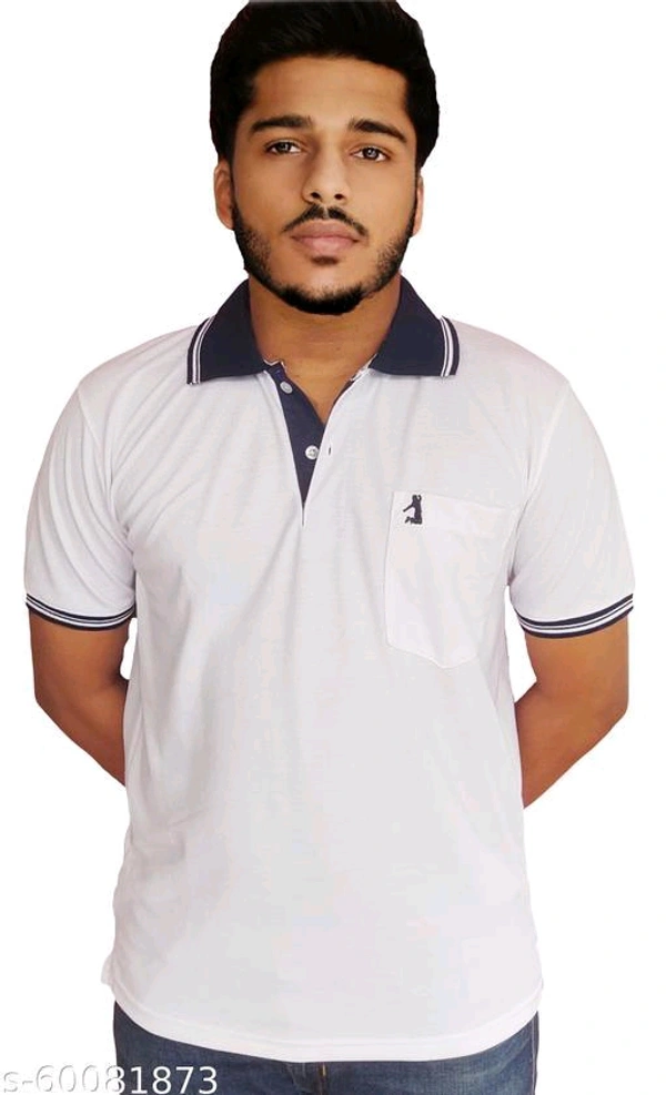 High Demand Mens Plain Cotton Polo Tshirts with pocket and collarName: Mens Plain Cotton Polo Tshirts with pocket and collarFabric: Cotton BlendSleeve Length: Short SleevesPattern: SolidNet Quantity (N): 1Sizes:XL (Chest Size: 42 in, Length Size: 28 in) XXL (Chest Size: 46 in, Length Size: 29 in) Country of Origin: India