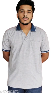 High Demand Mens Plain Cotton Polo Tshirts with pocket and collarName: Mens Plain Cotton Polo Tshirts with pocket and collarFabric: Cotton BlendSleeve Length: Short SleevesPattern: SolidNet Quantity (N): 1Sizes:XL (Chest Size: 42 in, Length Size: 28 in) XXL (Chest Size: 46 in, Length Size: 29 in) Country of Origin: India
