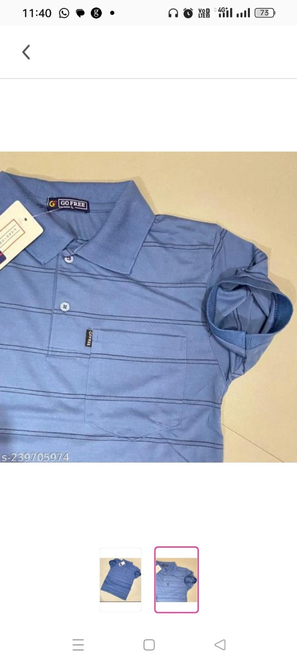 High Demand Men Cotton Collar T-Shirt with PocketName: Men Cotton Collar T-Shirt with PocketFabric: CottonSleeve Length: Short SleevesPattern: StripedNet Quantity (N): 1Sizes:XXL, XXXL, 4XLMen collar cotton tshirt with side pocket Country of Origin: India