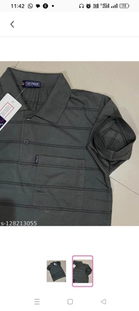 High Demand Men Half sleeves Cotton Collar T-Shirt with Pocket (DbD Dark Grey)Name: Men Half sleeves Cotton Collar T-Shirt with Pocket (DbD Dark Grey)Fabric: CottonSleeve Length: Short SleevesPattern: StripedNet Quantity (N): 1Sizes:XXXL, 4XLMen Cotton Collar T-Shirts with Pocket  horizontal Stripes Country of Origin: India