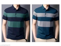 High Demand EMERALD APPAREL Trendy Casual Look Half Sleeve Striped Cotton Polo T-Shirt For Men's ( 2pc ) Combo SetName: EMERALD APPAREL Trendy Casual Look Half Sleeve Striped Cotton Polo T-Shirt For Men's ( 2pc ) Combo SetFabric: Cotton BlendSleeve Length: Short SleevesPattern: StripedNet Quantity (N): 2Sizes:S (Chest Size: 37 in, Length Size: 26.5 in) M (Chest Size: 39 in, Length 