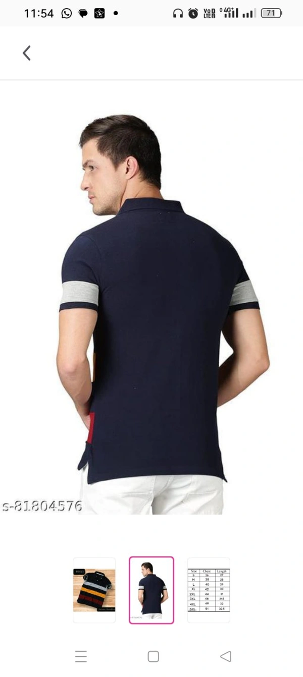 High Demand Nyoly Polo tshirt For MenFabric: CottonSleeve Length: Short SleevesPattern: StripedNet Quantity (N): 1:M L XL  XXL XXXLwe deal in readymade garmentsCountry of Origin: India