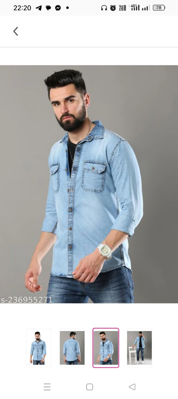 Carbonn Cloth Men Washed Casual Blue Shirt Name: Carbonn Cloth Men Washed Casual Blue Shirt Fabric: DenimSleeve Length: Long SleevesPattern: SolidNet Quantity (N): 1Sizes:S, LCountry of Origin: India