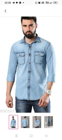 Carbonn Cloth Men Washed Casual Blue Shirt Name: Carbonn Cloth Men Washed Casual Blue Shirt Fabric: DenimSleeve Length: Long SleevesPattern: SolidNet Quantity (N): 1Sizes:S, LCountry of Origin: India