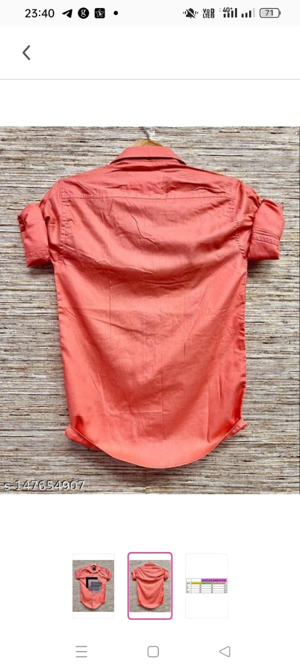 Frankmen Men's Designer Cotton Casual ShirtName: Frankmen Men's Designer Cotton Casual ShirtFabric: CottonSleeve Length: Long SleevesPattern: StripedNet Quantity (N): 1Sizes:S (Chest Size: 34 in, Length Size: 26.5 in) M (Chest Size: 38 in, Length Size: 28 in) L (Chest Size: 40 in, Length Size: 29 in) XL (Chest Size: 42 in, Length Size: 30 in) Gorgeous Plain Designer Casual Shirt Fo