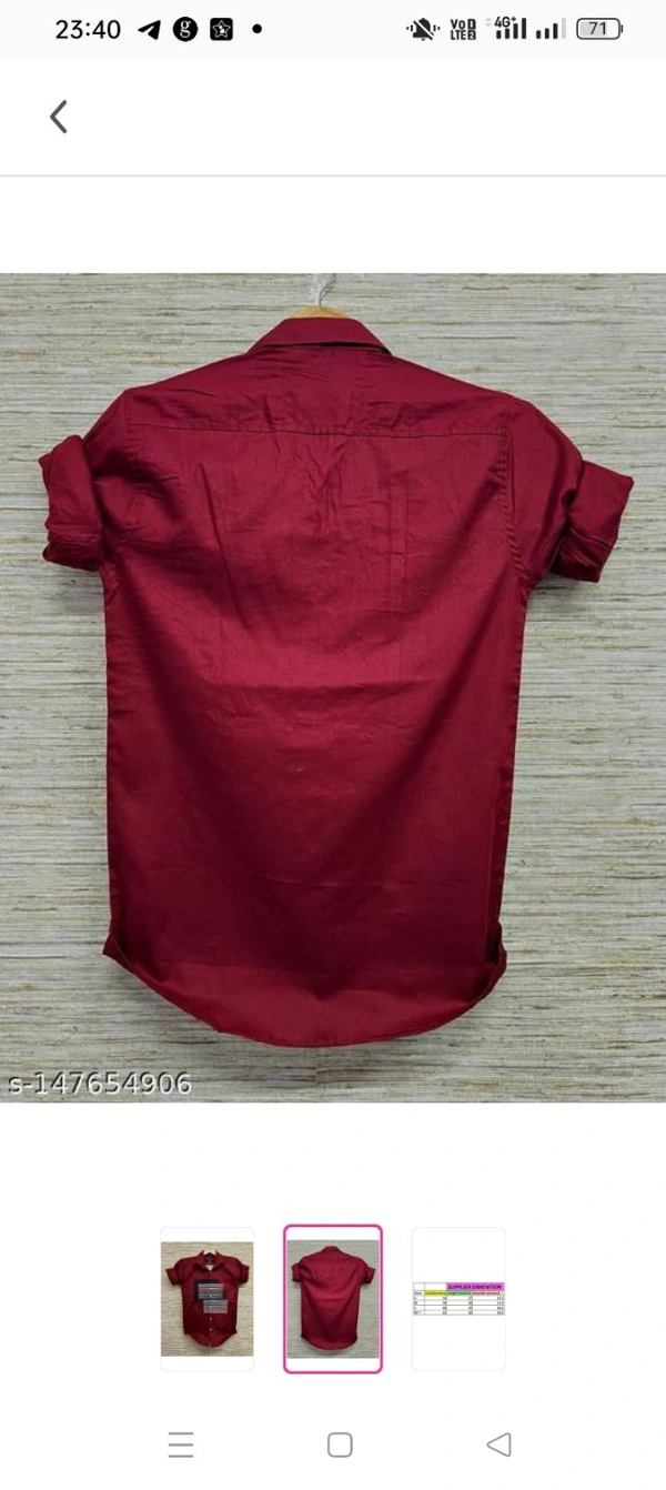 Frankmen Men's Designer Cotton Casual ShirtName: Frankmen Men's Designer Cotton Casual ShirtFabric: CottonSleeve Length: Long SleevesPattern: StripedNet Quantity (N): 1Sizes:S (Chest Size: 34 in, Length Size: 26.5 in) M (Chest Size: 38 in, Length Size: 28 in) L (Chest Size: 40 in, Length Size: 29 in) XL (Chest Size: 42 in, Length Size: 30 in) Gorgeous Plain Designer Casual Shirt Fo