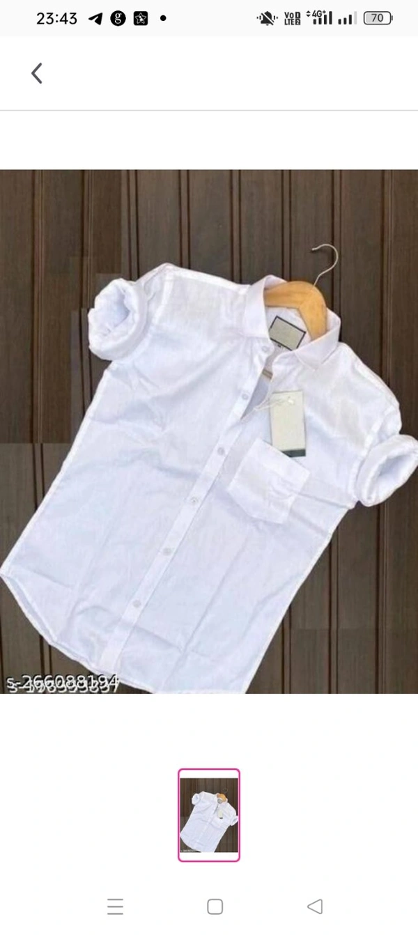 Mens Professional Plain ShirtName: Mens Professional Plain ShirtFabric: CottonSleeve Length: Long SleevesPattern: SolidNet Quantity (N): 1Sizes:S (Chest Size: 34 in, Length Size: 34 in) M (Chest Size: 36 in, Length Size: 34 in) L (Chest Size: 38 in, Length Size: 34 in) XL (Chest Size: 40 in, Length Size: 34 in) XXL (Chest Size: 42 in, Length Size: 34 in)  Solid Plain Regular Fit Me