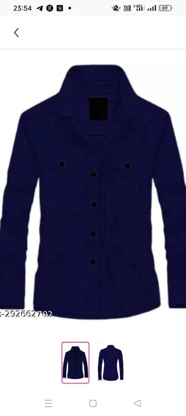 Men Regular Fit Solid Casual ShirtName: Men Regular Fit Solid Casual ShirtFabric: Cotton BlendSleeve Length: Long SleevesPattern: SolidNet Quantity (N): 1Sizes:M (Chest Size: 40 in, Length Size: 28.5 in) L (Chest Size: 42 in, Length Size: 29 in) XL (Chest Size: 44 in, Length Size: 30 in) This Formal shirt that is a must-have in your closet. Classily designed with a button down coll