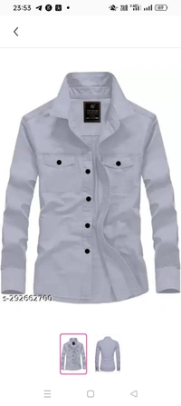 Men Regular Fit Solid Casual ShirtName: Men Regular Fit Solid Casual ShirtFabric: Cotton BlendSleeve Length: Long SleevesPattern: SolidNet Quantity (N): 1Sizes:M (Chest Size: 40 in, Length Size: 28.5 in) L (Chest Size: 42 in, Length Size: 29 in) XL (Chest Size: 44 in, Length Size: 30 in) This Formal shirt that is a must-have in your closet. Classily designed with a button down coll