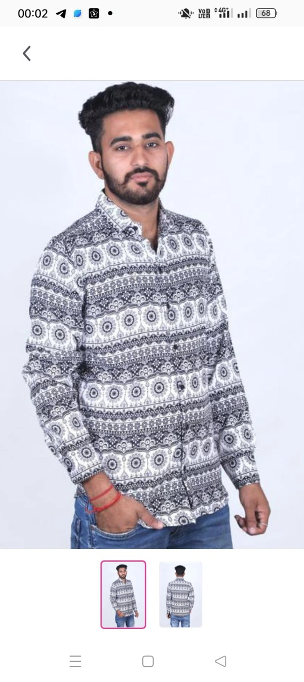 High Demand Stylish Party Wear Printed Full Sleeve Mens's Shirt Name: Latest Stylish Party Wear Printed Full Sleeve Mens's Shirt Fabric: CottonSleeve Length: Long SleevesPattern: PrintedNet Quantity (N): 1Sizes:S, M, L, XL, XXLBRANDED SHIRTS FOR MENS WEARCountry of Origin: India