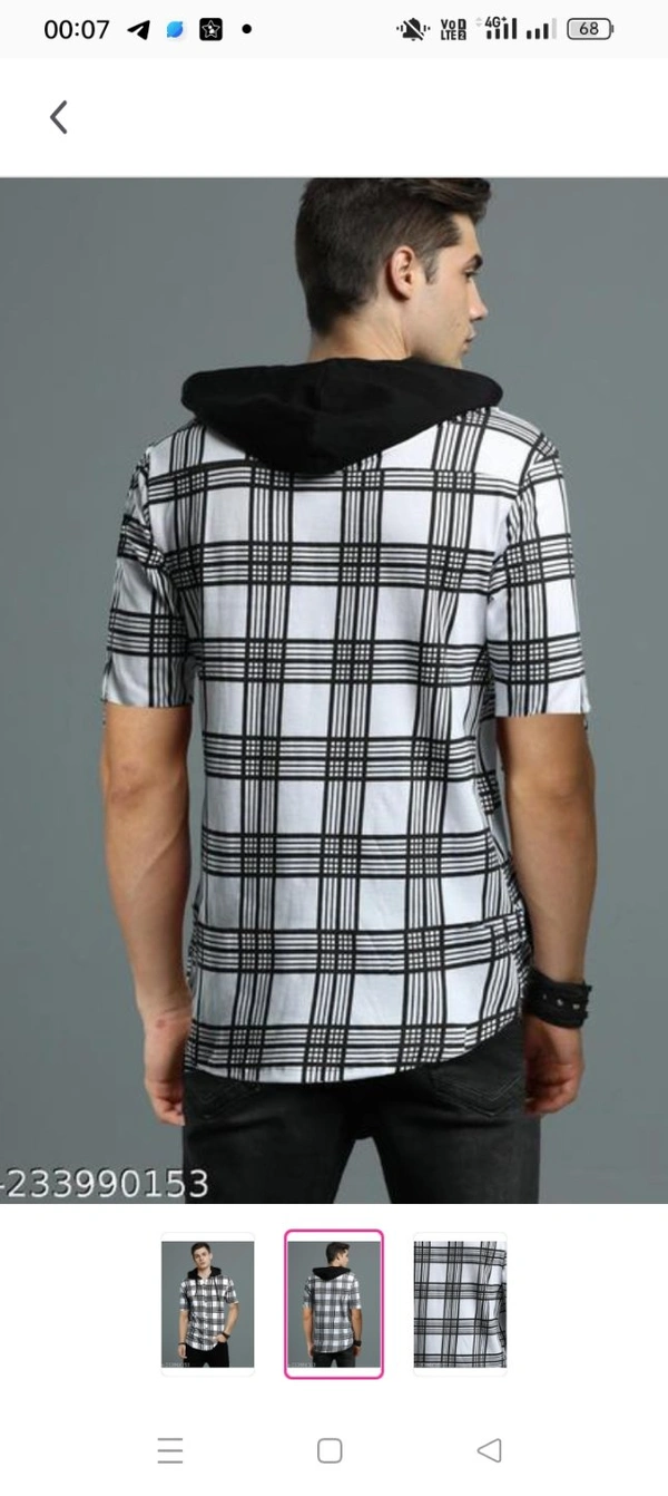 LEWEL Men's Checkered Casual Knitted Half Sleeve Hooded ShirtName: LEWEL Men's Checkered Casual Knitted Half Sleeve Hooded ShirtFabric: Cotton BlendSleeve Length: Short SleevesPattern: CheckedNet Quantity (N): 1Sizes:S, M, L, XLStep up your Style Quotient by wearing this Casual Shirt from LEWEL. Team it up with your favourite pair of jeans, denim shorts and sneakers when you head o