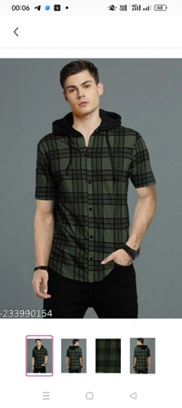 LEWEL Men's Checkered Casual Knitted Half Sleeve Hooded ShirtName: LEWEL Men's Checkered Casual Knitted Half Sleeve Hooded ShirtFabric: Cotton BlendSleeve Length: Short SleevesPattern: CheckedNet Quantity (N): 1Sizes:S, M, L, XLStep up your Style Quotient by wearing this Casual Shirt from LEWEL. Team it up with your favourite pair of jeans, denim shorts and sneakers when you head o