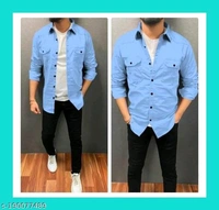 Catalog Name:*Trendy Modern Men Shirts*Fabric: CottonSleeve Length: Long SleevesPattern: SolidNet Quantity (N): 1Sizes:M (Chest Size: 38 in) L (Chest Size: 40 in) XL (Chest Size: 42 in) Dispatch: 2 Days*Proof of Safe