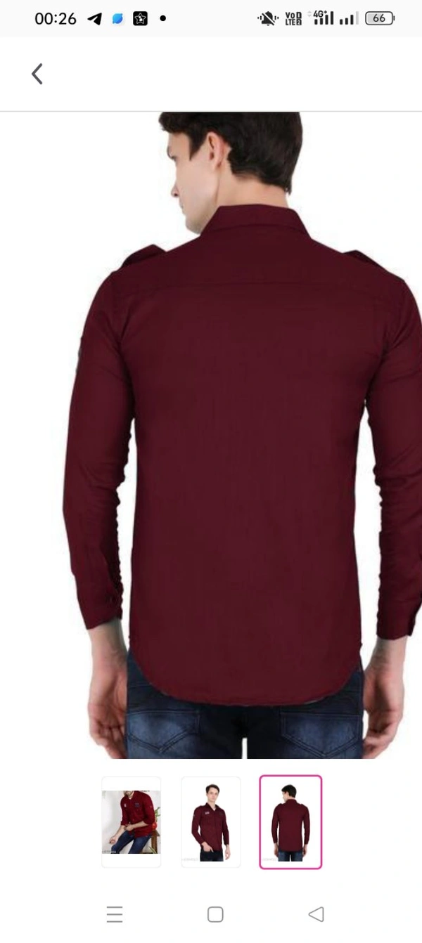 Cargo Shirt For MenName: Cargo Shirt For MenFabric: Cotton BlendSleeve Length: Long SleevesPattern: SolidNet Quantity (N): 1Sizes:S (Chest Size: 36 in, Length Size: 27 in) M (Chest Size: 36 in, Length Size: 28 in) L (Chest Size: 40 in, Length Size: 29 in) XL (Chest Size: 42 in, Length Size: 30 in) XXL (Chest Size: 44 in, Length Size: 31 in) Double Pocket Cargo Shirt For Men In Very
