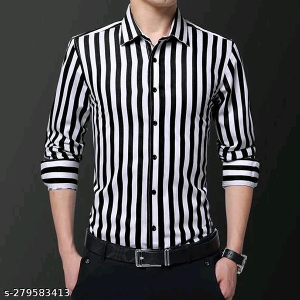 High Demand BLACK LINEFabric: LycraSleeve Length: Long SleevesPattern: PrintedNet Quantity (N): 1Sizes:M (Chest Size: 40 in, Length Size: 28.5 in) L (Chest Size: 42 in, Length Size: 29 in) XL (Chest Size: 44 in, Length Size: 30 in) XXL (Chest Size: 46 in, Length Size: 30.5 in) Crafted in a pure lycra  fabric, this long-sleeved, regular-fit modern shirt offers superb comfort