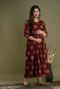  Maternity KurtisFabric: RayonSleeve Length: Three-Quarter SleevesStitch Type: StitchedFit/ Shape: MaternityPattern: PrintedCombo of: SingleSizes: M (Bust Size: 38 in, Top Length Size: 48 in, Waist Size: 32 in, Bottom Length Size: 48 in) L (Bust Size: 40 in, Top Length Size: 48 in, Waist Size: 34 in, Bottom Length Size: 48 in) XL (Bust Size: 42 in, Top Length Siz
