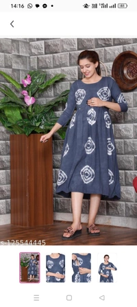  kurtisFabric: RayonBottomwear Fabric: AcrylicBottom Type: ChuridarSleeve Length: Long SleevesStitch Type: StitchedFit/ Shape: MaternityPattern: Dyed/ WashedCombo of: SingleFeed Anytime, Anywhere With These Stylish And Comfortable Maternity Wear From Maternity queen  Available On Meesho. As We All Know Pregnancy Is A Big Change In Every Woman’S Life. Women Face Many Dresse