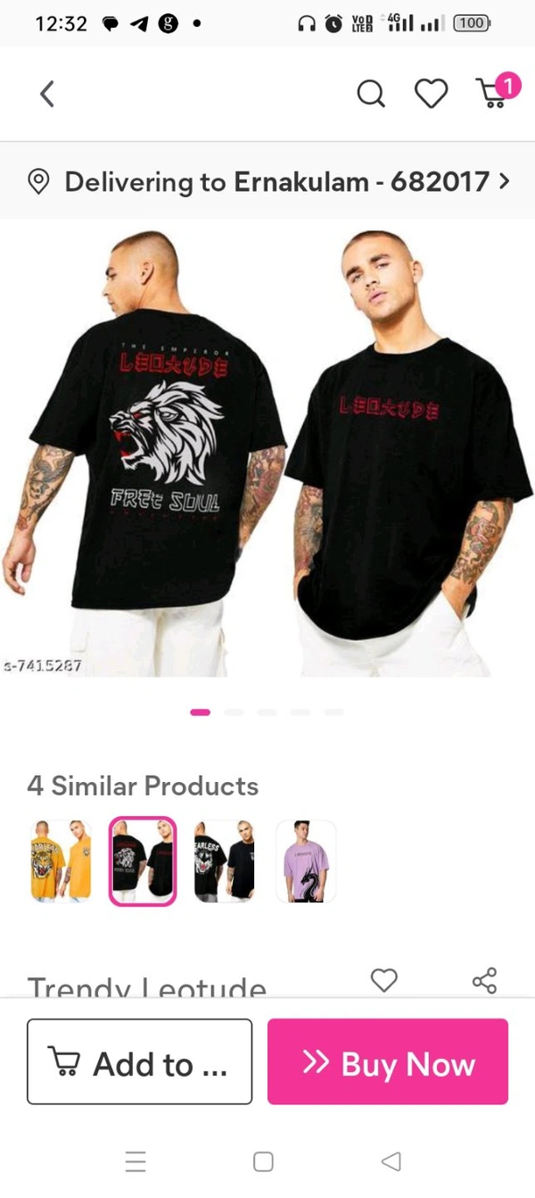 High Demand Trendy Leotude Oversize Cottonblend Half Sleeve Men's T-Shirt-Plus Size Also AvailableFabric: Cotton BlendSleeve Length: Short SleevesPattern: PrintedNet Quantity (N): 1 :S M, L, XL, XXL, XXXL Trond "A Style Of Every Story" About the brand: We believe