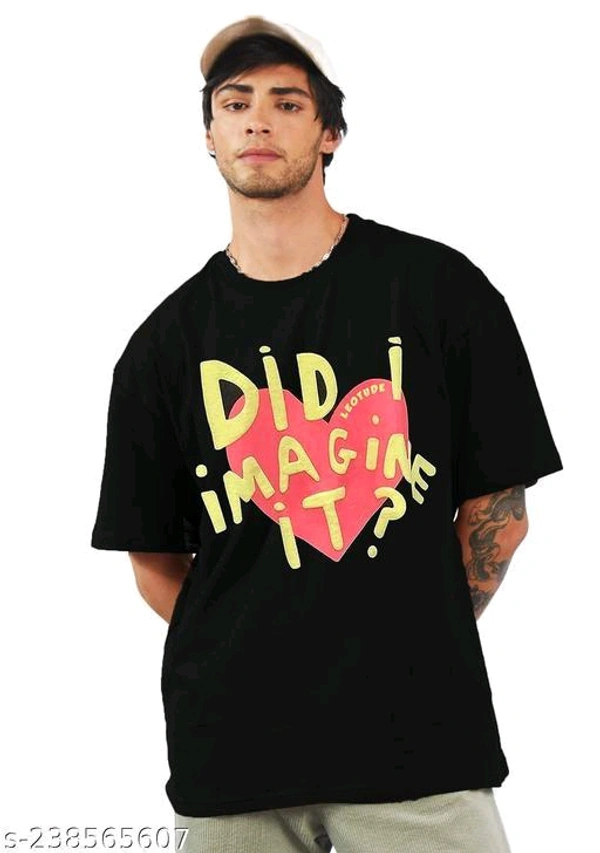 High Demand Trond Stylish Sensational Oversized Half Sleeve T-shirt | Plus Also AvailableFabric: Cotton BlendSleeve Length: Short SleevesPattern: PrintedNet (N): 1 Sizes: S M L XL Xxl Xxxl 