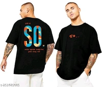 MENS OVER SIZE PRINTED TSHIRT 180GSMFabric: Cotton BlendSleeve Length: Short SleevesPattern: PrintedNet Quantity (N): 1Sizes:M  L  XL  Trendy Mens Printed OverSize Tshirt, loose fit, birthday gift, party tshirt,Three-Quarte