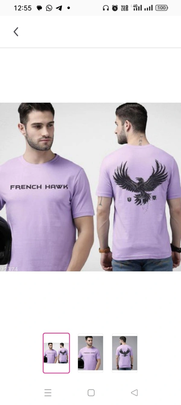 High Demand French Hawk Round Neck Prined Tshirt for MenFabric: CottonSleeve Length: Short SleevesPattern: PrintedNet Quantity (N): 1Sizes:S, M, L, XL, XXL, XXXLCountry of Origin: India