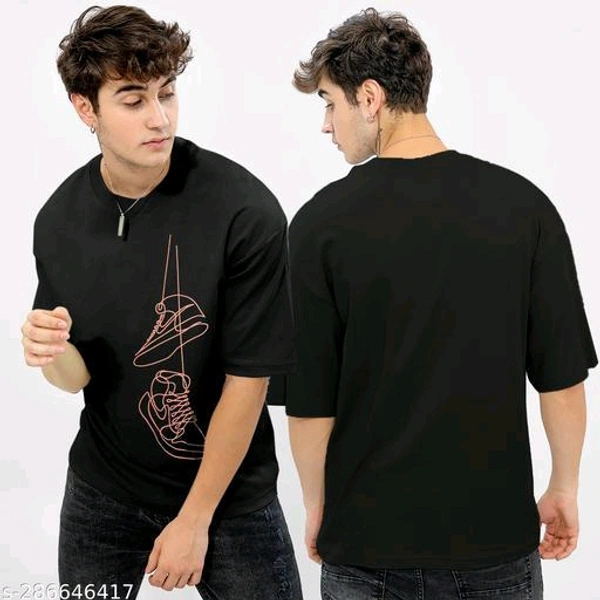 Helmont Men's Printed Round Black TshirtsFabric: Cotton BlendSleeve Length: Short SleevesPattern: PrintedNet Quantity (N): 1Sizes:S, M, L, XL, XXLCountry of Origin: India