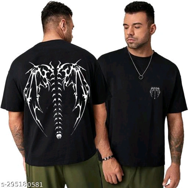Helmont Men's Printed Round Black TshirtsFabric: Cotton BlendSleeve Length: Short SleevesPattern: PrintedNet Quantity (N): 1Sizes:S, M, L, XL, XXLCountry of Origin: India